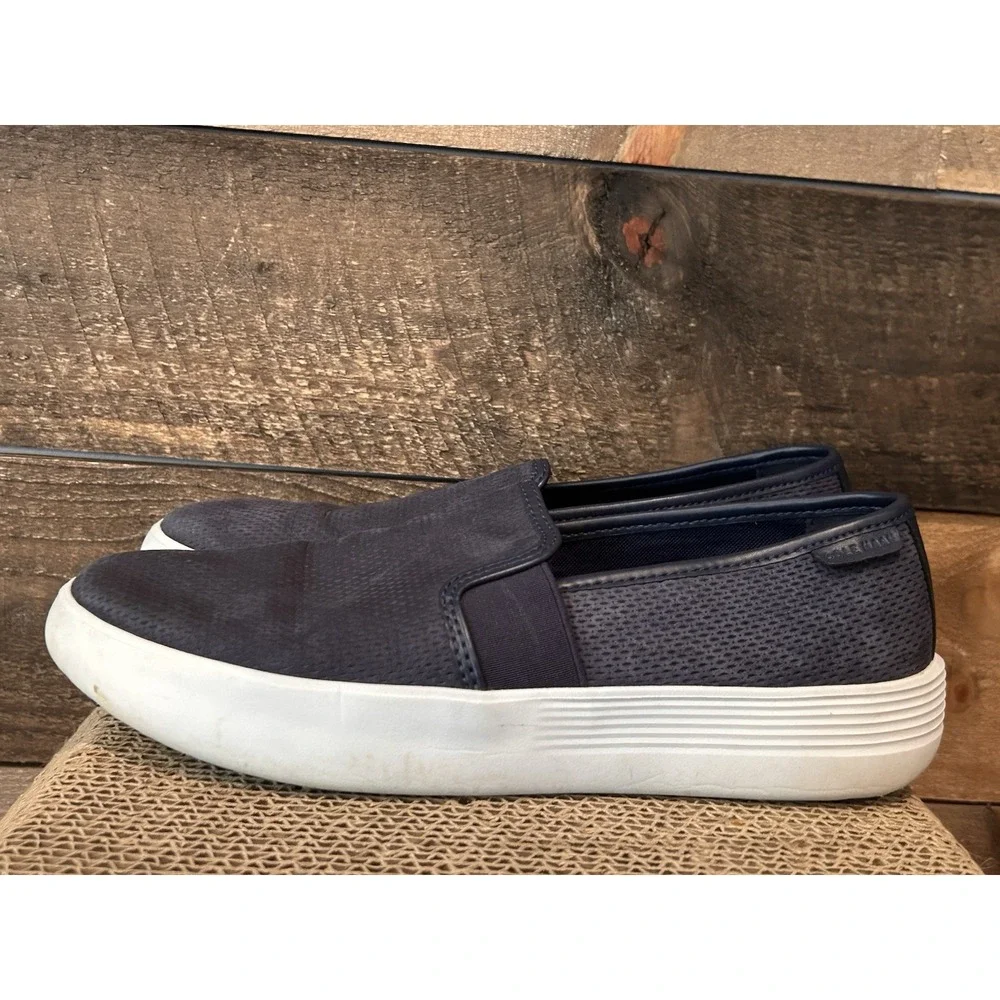 Cole Haan Grand.OS Blue Slip On Flats Lightweight Shoes Women's‎ Size 10 B
